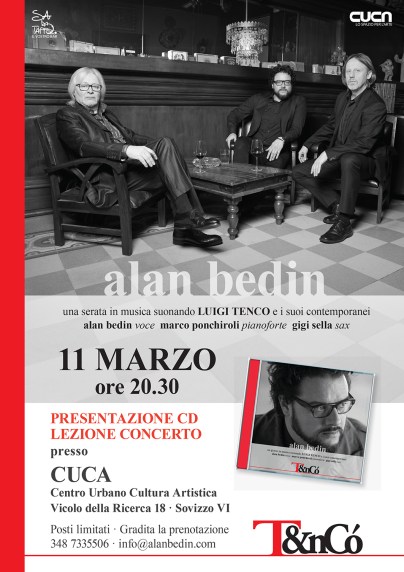 Alan Bedin presenta T&nCò al Centro Urbano Cultura Artistica di Sovizzo, Vicenza