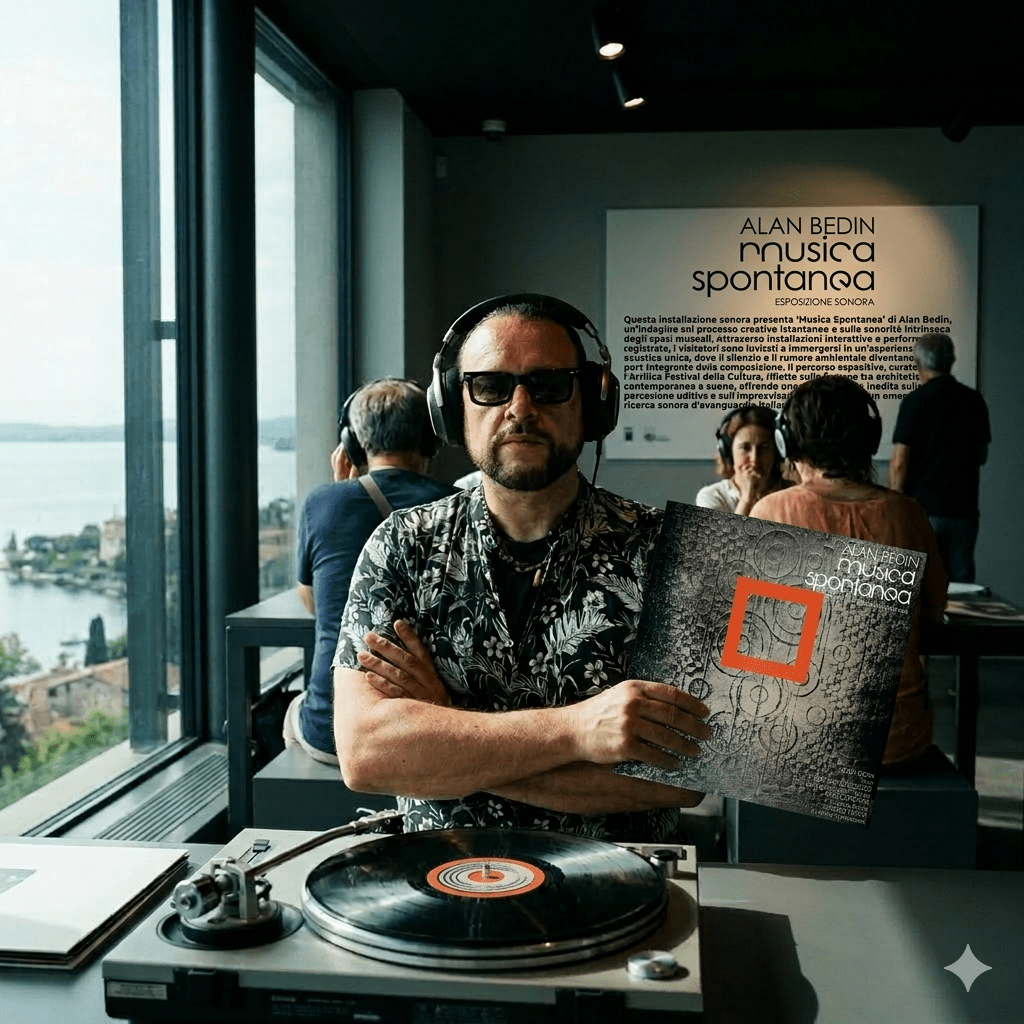Alan Bedin. Esposizione Musica Spontanea Peschiera del Garda